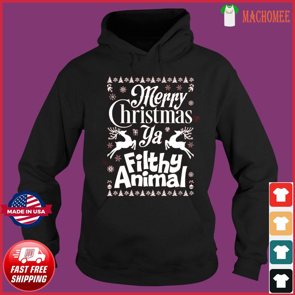 Machomeepremium - Merry Christmas Ya Filthy Animal Quote And Happy New Year 2022 Shirt - Nhltee